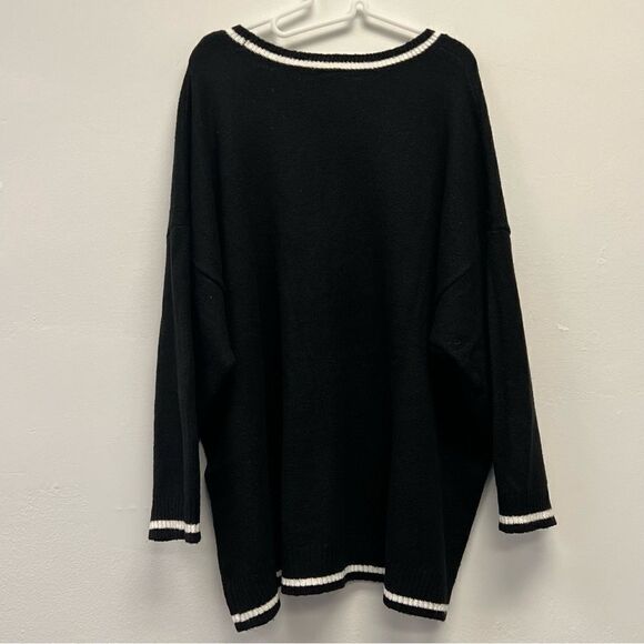 Torrid Buffalo Check Star Lips Pullover Crewneck Sweater, Size 4X - Picture 5 of 12